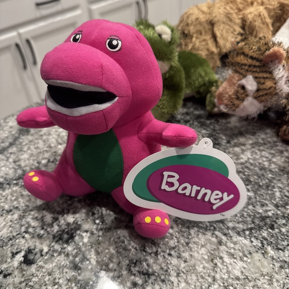 Barney Toy Factory Stuffed Animal 2022 Pink 7" Plush Toy NWT